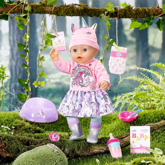 Кукла Baby Born серии "Нежные объятия" - Волшебный единорог 43 см, с аксессуарами (831311) - 4