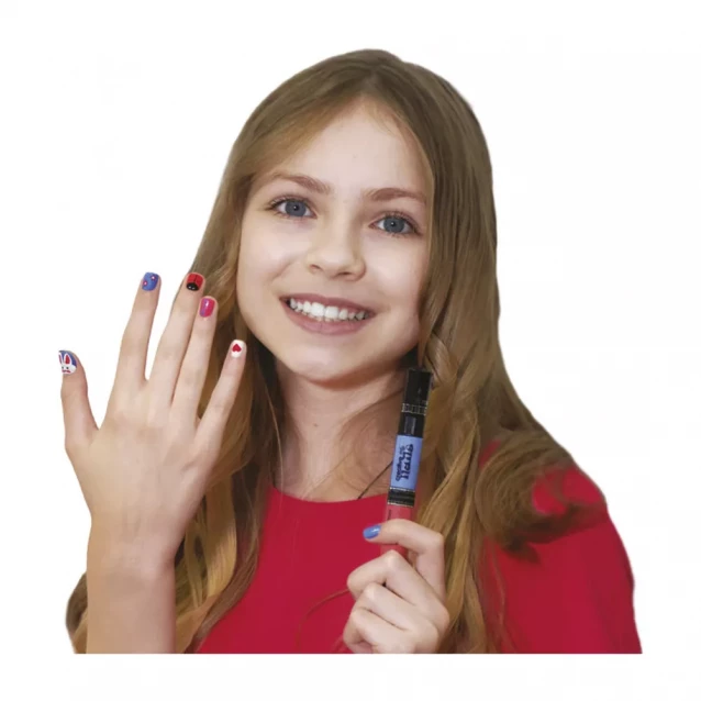 MALINOS Лак для нігтів дитячий Creative Nails на водній основі в асортименті (блакитний+рожевий) - 7