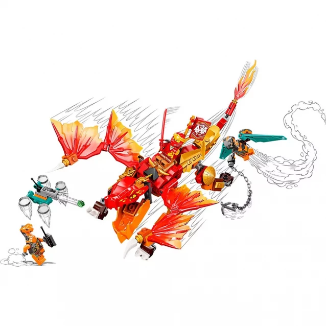 Конструктор LEGO Ninjago Вогняний дракон Кая EVO (71762) - 4