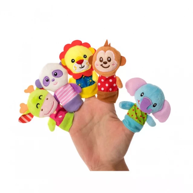 Набір іграшок на пальці "Веселі звірятка" - 1