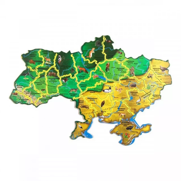 UKRAINIAN GEARS Карта-пазл Флора и фауна Укр - 5