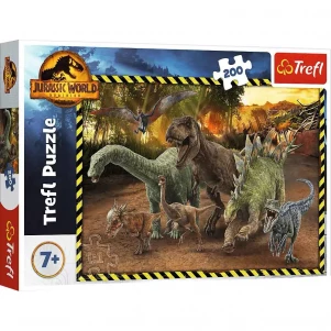 Пазлы Trefl Мир динозавров 200 эл (13287) детская игрушка