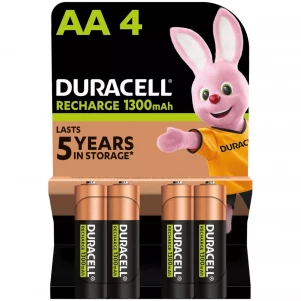 Акумулятори Duracell Rechargeable AA 1300 mAh 4в1 (5018826/5007324) дитяча іграшка