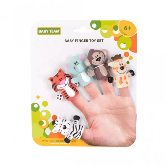 Набор игрушек на пальцы Baby Team Веселая детвора в ассортименте (8700) - 3