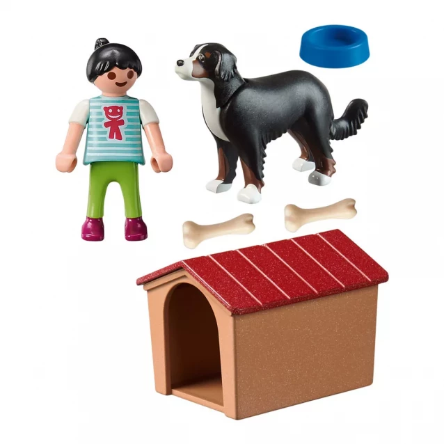 Ігровий набір Playmobil Дівчина і собака з будкою (70136) - 2