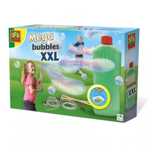Набір для створення гігантських мильних бульбашок - МЕГАБУЛЬБАШКИ XXL (мильний розчин, інструменти) дитяча іграшка