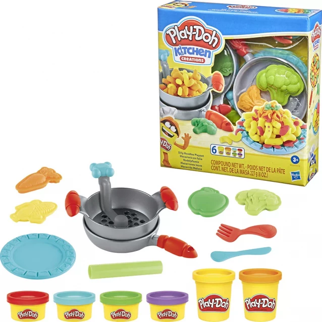 Набір для творчості з пластиліном Play-doh Забавні закуски в асортименті (E5112) - 1