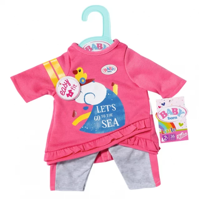 Одежда для куклы Baby Born Розовый костюмчик 36 см (831892) - 5