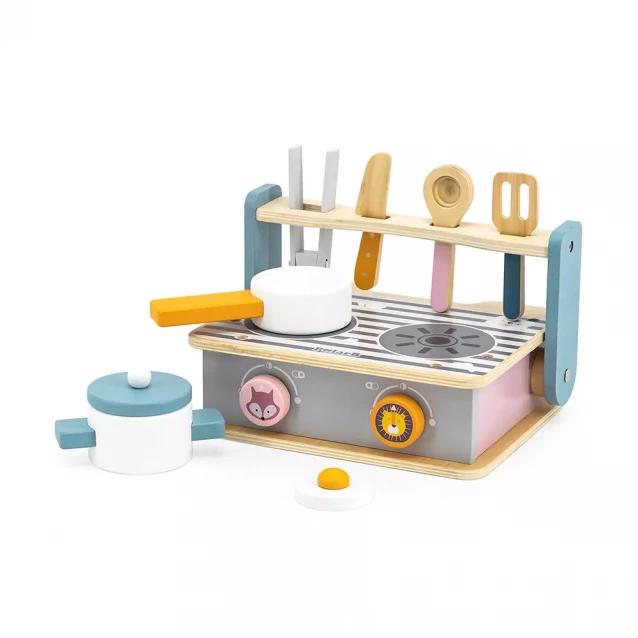 Viga Toys Дитяча плита PolarB з посудом і грилем, складна 44032 - 4
