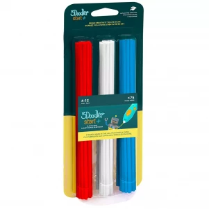 Стрижні для 3D-ручки 3Doodler Start Мікс 75 шт: червоний, білий, синій (3DS-ECO-MIX1-75)