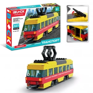 Конструктор Iblock Трамвай 327 дет (PL-921-380) дитяча іграшка