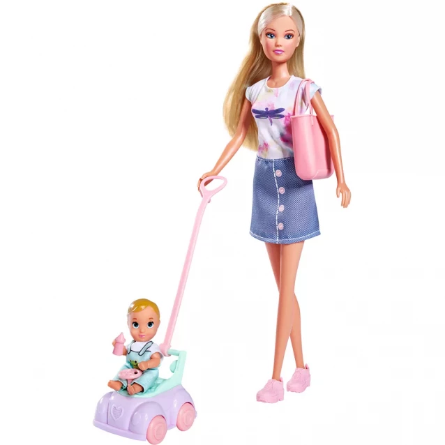 Лялька Steffi & Evi з малюком на машинці (5733585) - 1