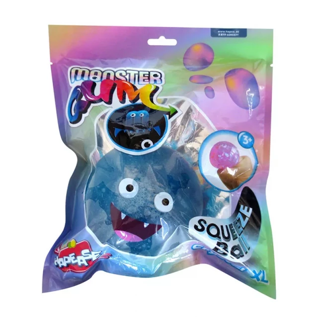 Іграшка-антистрес Monster Gum Squeeze Ball XL Crystal 12 см в асортименті (242979) - 1