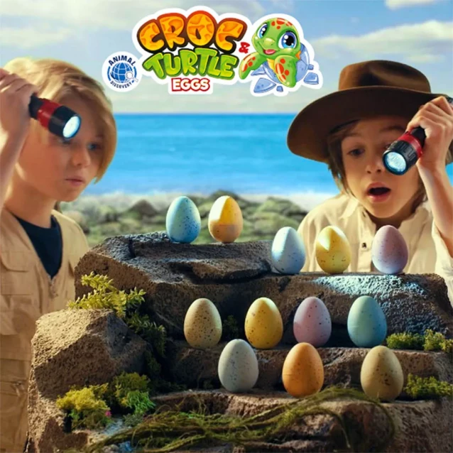 Іграшка що зростає #Sbabam Croc & Turtle Eggs Крокодили і черепахи в асортименті (T070-2019) - 2
