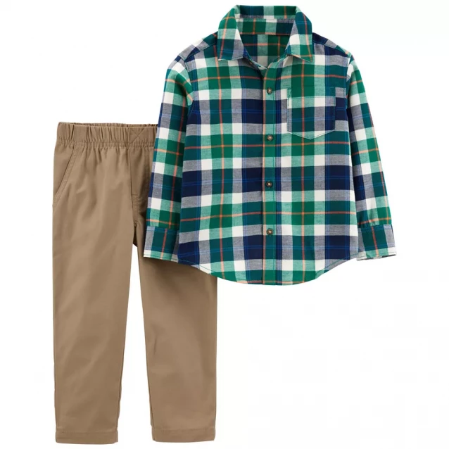 Комплект (2 шт.) Carter`s кофта с длинным рукавом, брюки для мальчика (105-112cm) (2M700910_5) - 1