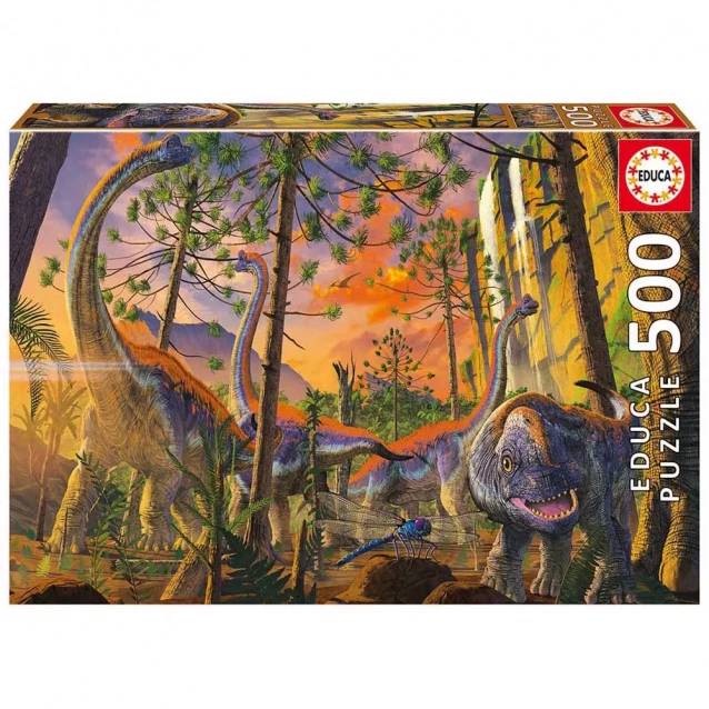 Пазл EDUCA Динозавры, Винсент Хай 500 элементов (19001) - 1