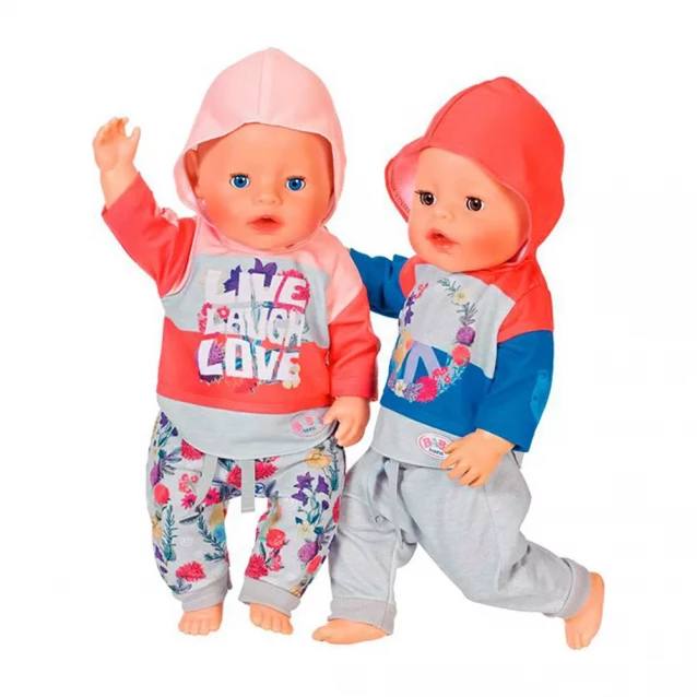 Набор одежды для куклы BABY BORN - ТРЕНДОВЫЙ СПОРТИВНЫЙ КОСТЮМ (розовый) - 2