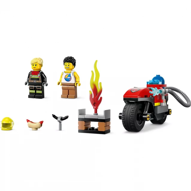 Конструктор LEGO City Пожарный спасательный мотоцикл (60410) - 4