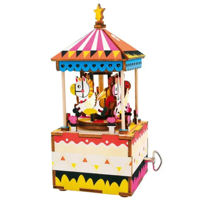 ROBOTIME Music Box Merry-go-round / Музыкальная шкатулка Веселая карусель - 2