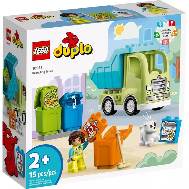 Конструктор LEGO Duplo Сміттєпереробна вантажівка (10987) - 1