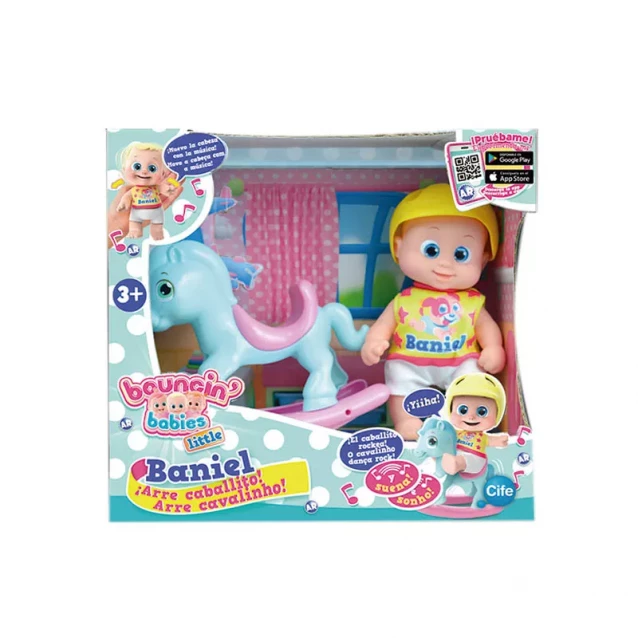 CIFE Лялька Baniel з конячкою, гойдається. у коробці 26*14*24 см - 1