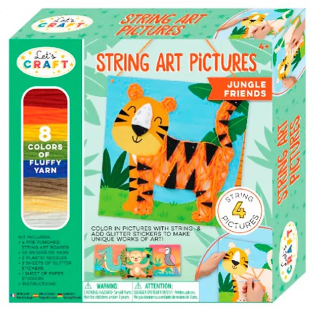 Набор для творчества Let's Craft String Art Тропические джунгли (SAP002) - 1