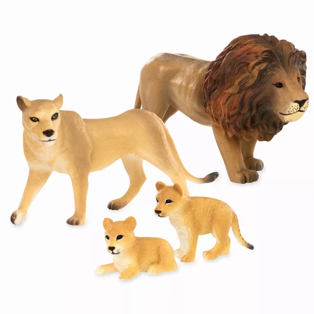 Набір фігурок Terra Сім'я левів (4 фігурки) (AN2730) - 1