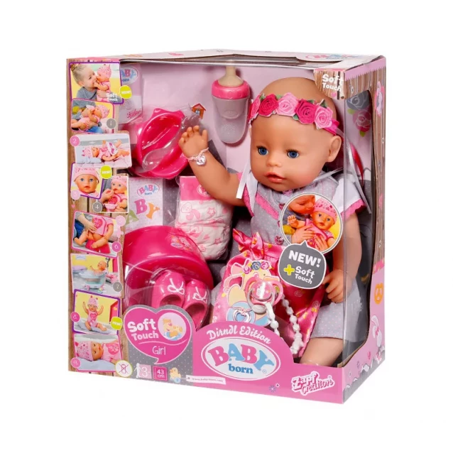 ZAPF кукла BABY BORN серии нежные объятия-Чепурная малышка (43 cm, с аксессуарами) - 4