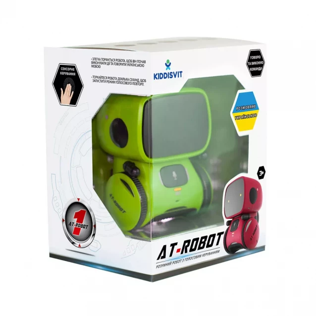 Интерактивный робот AT-ROBOT с голосовым управлением зеленый, озвуч.укр. (AT001-02-UKR) - 4