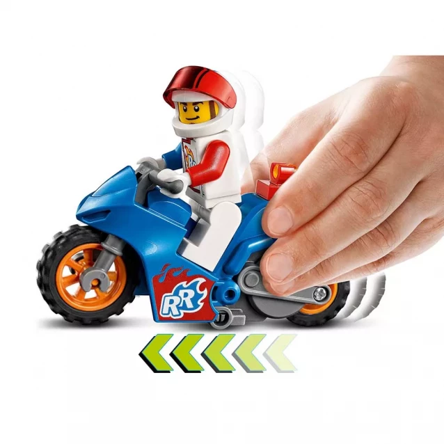 Конструктор LEGO CITY STUNTZ Каскадерський мотоцикл-ракета (60298) - 4