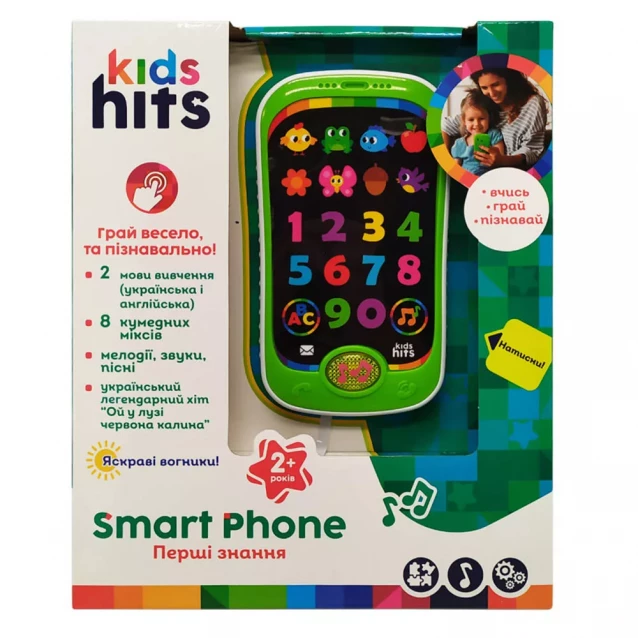 Телефон іграшковий Kids Hits Перші знання в асортименті (KH03/002) - 1