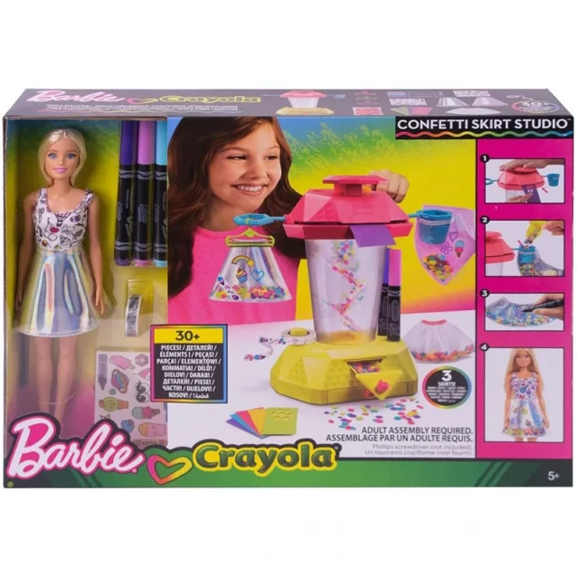 Набір з лялькою Barbie "Чарівне конфетті" серії "Crayola" - 1