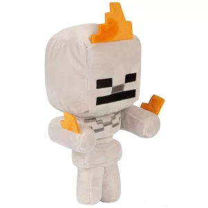 Плюшева іграшка JINX Minecraft Happy Explorer Skeleton On Fire Plush Gray (JINX-9959) дитяча іграшка