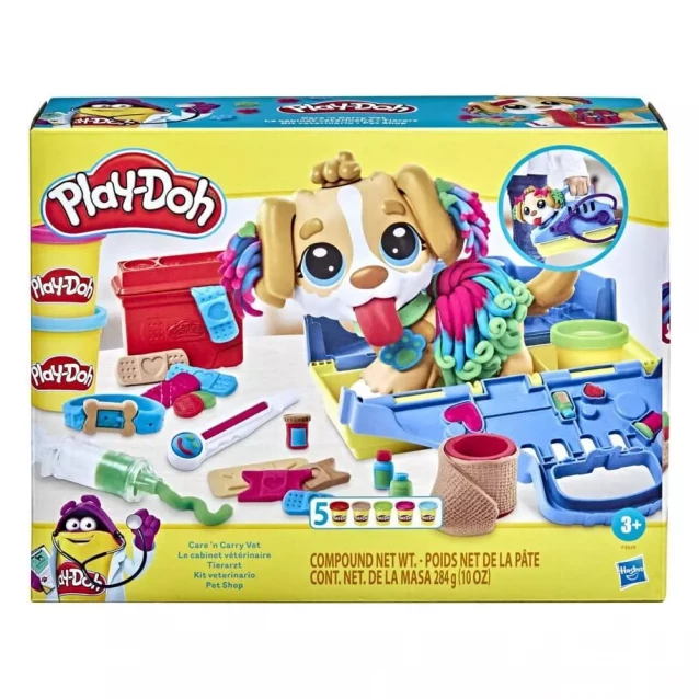 Набір для творчості із пластиліном Play-Doh Прийом у ветеринара (F3639) - 2