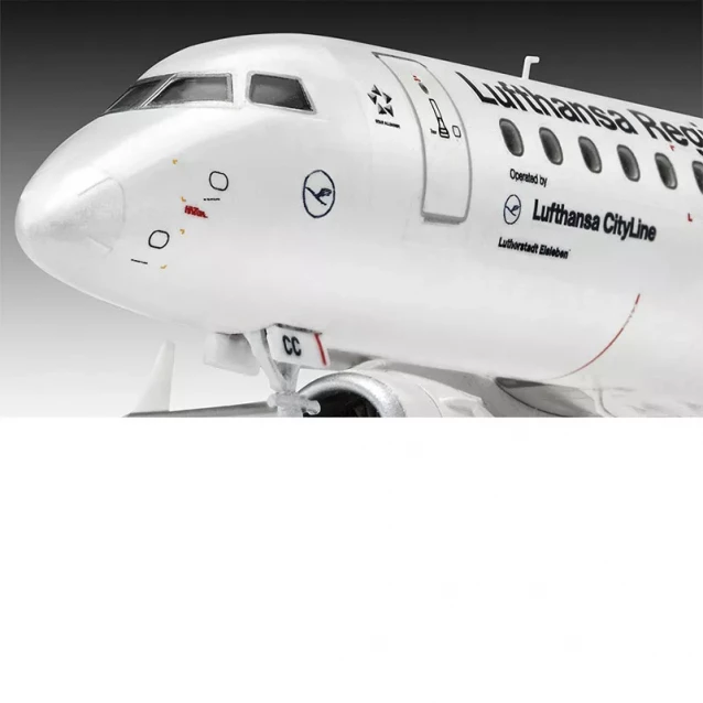 3-й уровень.Model Set Самолет Embraer 190 'Lufthansa';1:144;10+ - 4