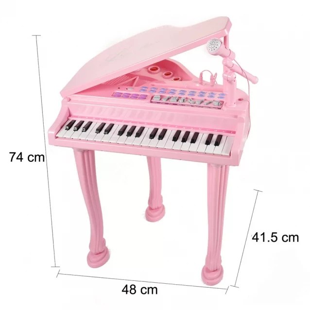 Игрушка пианино со стулом Baoli 1403 (розовый) - 3