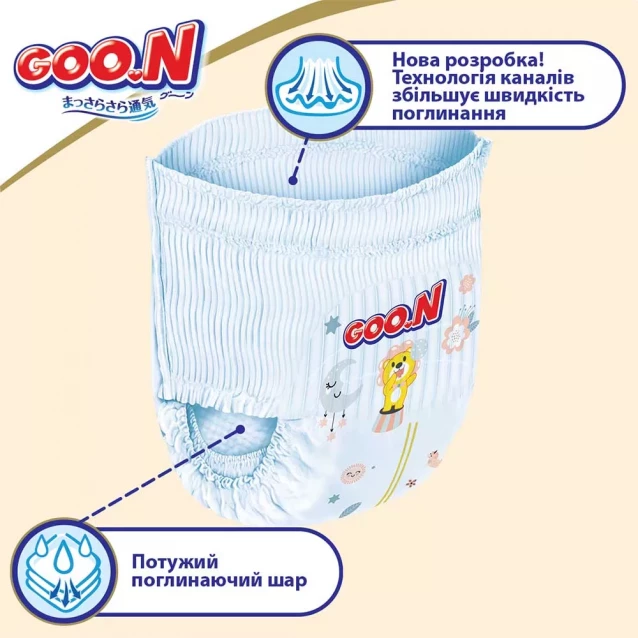 Трусики-подгузники Goo.N Premium Soft Размер 3M, 7-12 кг 50 ед (863227) - 4