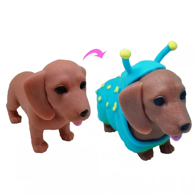 Dress your Puppy Стретч-іграшка у вигляді тварини DRESS YOUR PUPPY S1 - ЦУЦЕНЯТКО В КОСТЮМЧИКУ (в асорт., в дисплеї) 0222 - 8
