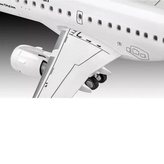 3-й уровень.Model Set Самолет Embraer 190 'Lufthansa';1:144;10+ - 2