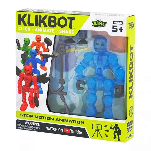 STIKBOT & KLIKBOT Фигурка для анимационного творчества (синий) - 2