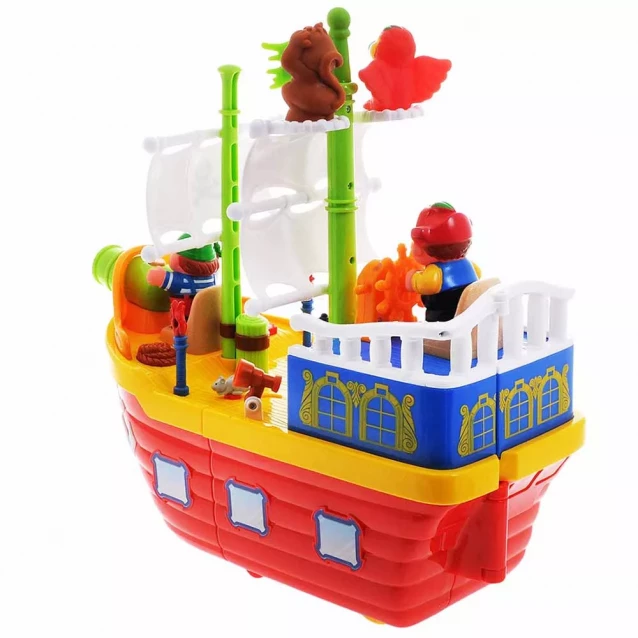 Розвиваюча іграшка Kiddieland Піратський корабель на колесах, (038075) - 2