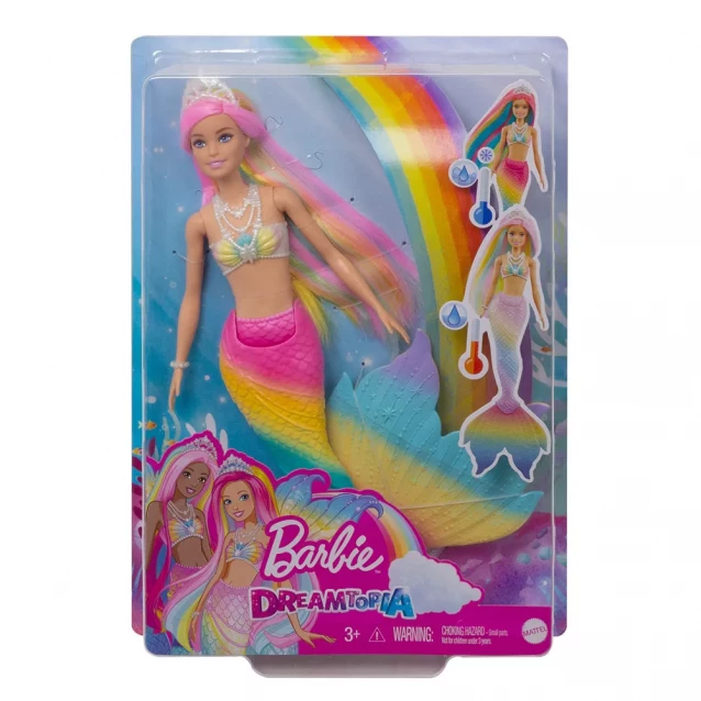 Кукла-русалка Barbie серии "Дримтопия" - Цветная игра (GTF89) - 7