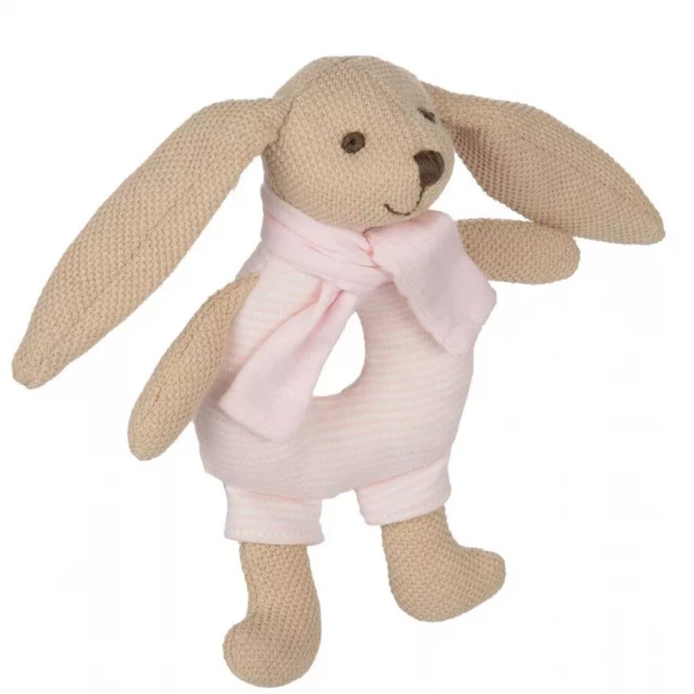 Canpol babies Игрушка-погремушка мягкая Кролик - розовая - 2