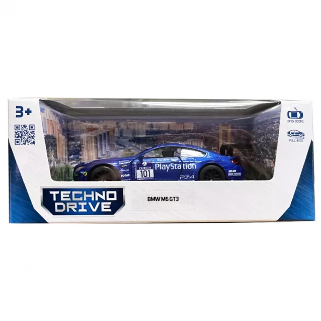 Автомодель TechnoDrive BMW M6 GT3 синий (250353) - 2