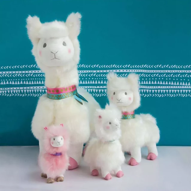 Мягкая игрушка Doudou лама белая 30 см (HO2798) - 4