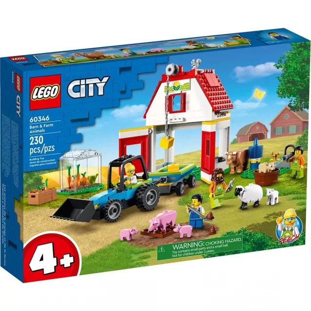 Конструктор Lego City Тварини на фермі та у хліві (60346) - 1