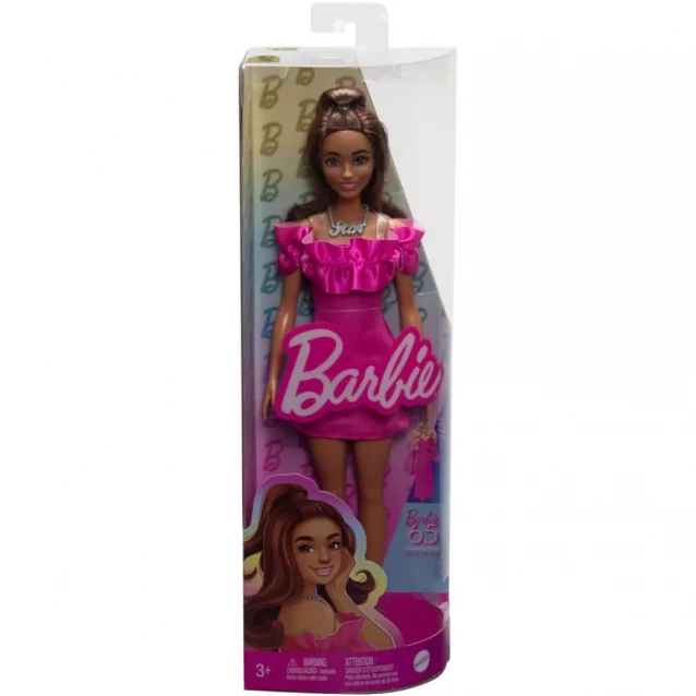 Кукла Barbie Модница в розовом миниплатье с рюшами (HRH15) - 2
