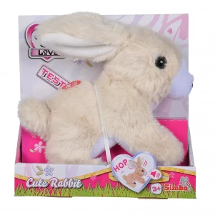 Іграшка CCL "Кролик", що ходить, пищить, ворушить вухами та носиком, 20 см, 3+ дитяча іграшка