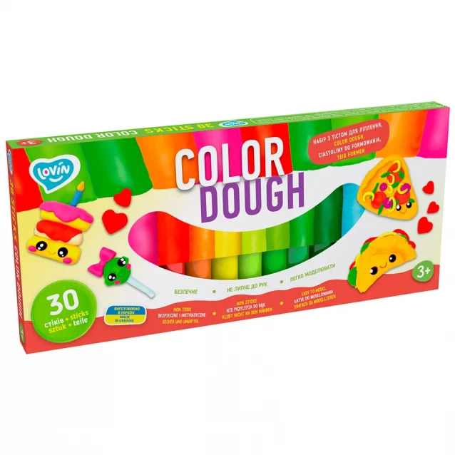 Пластилин Lovin Color Dough 30 стиков (41205) - 1
