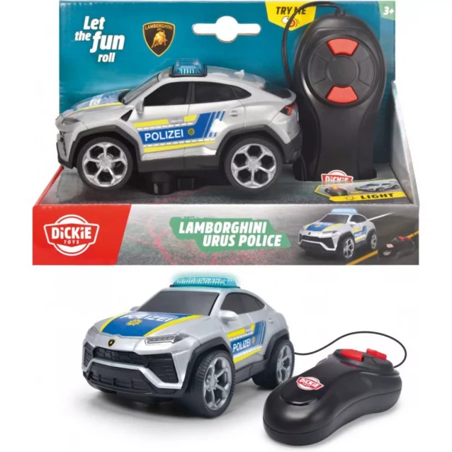 Поліцейська машина Dickie Toys Lamborghini Urus на радіокеруванні 13 см (3712023) - 3